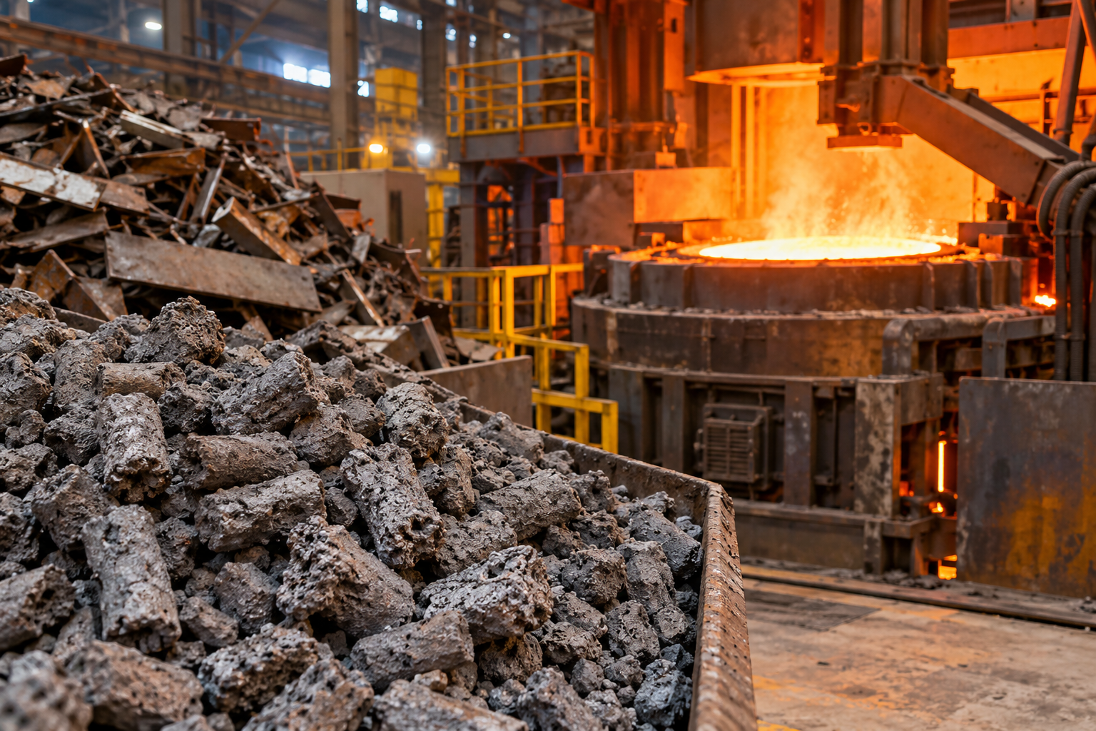 Influence of FeO in Sponge Iron During Steel Melting